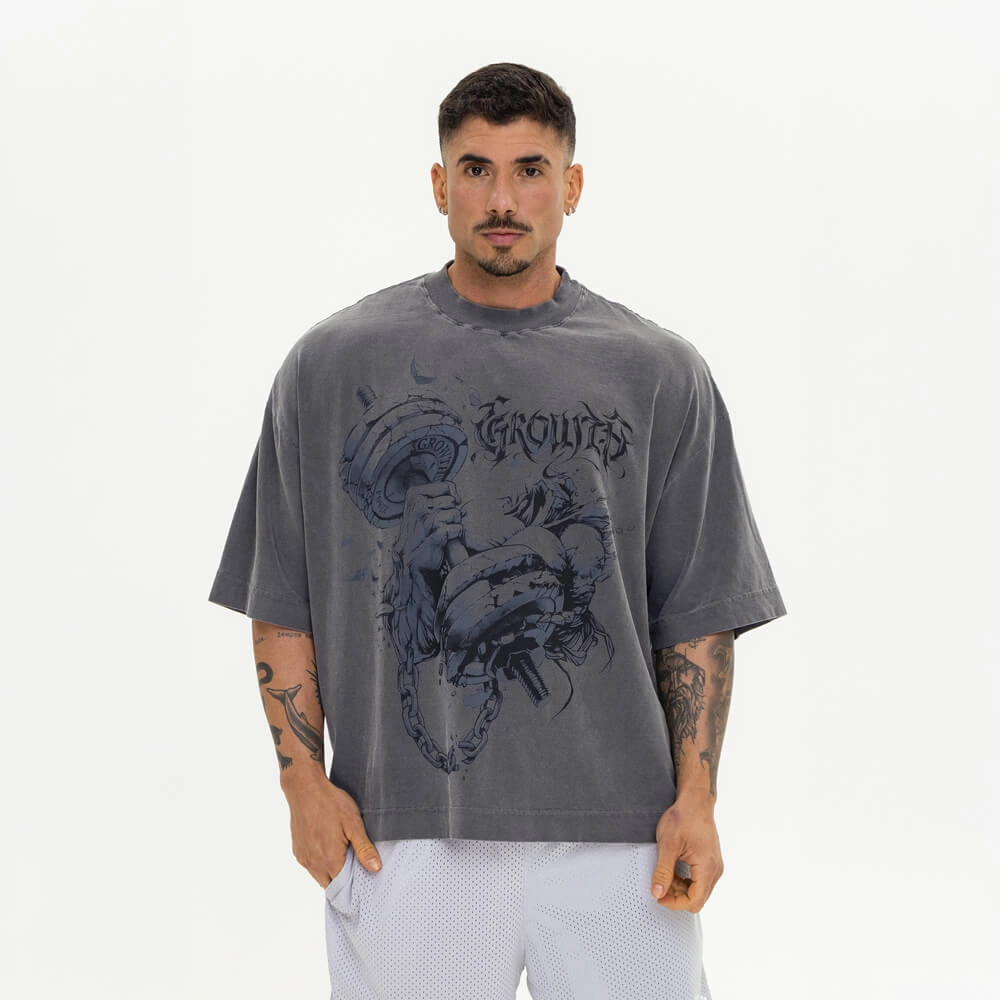 Camiseta Growth Oversized Boxer Lavada