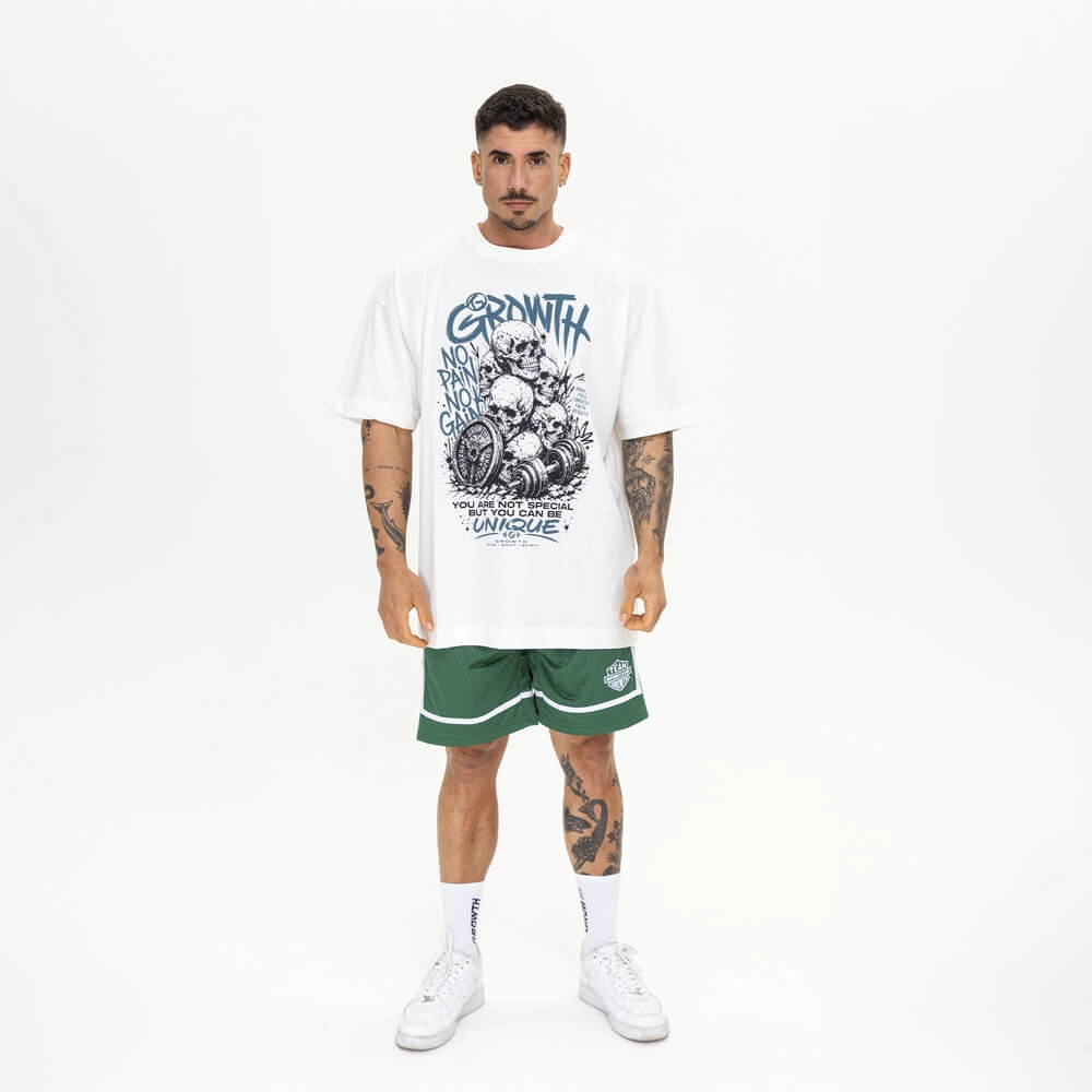 Camiseta Growth Oversized Caveiras Off White