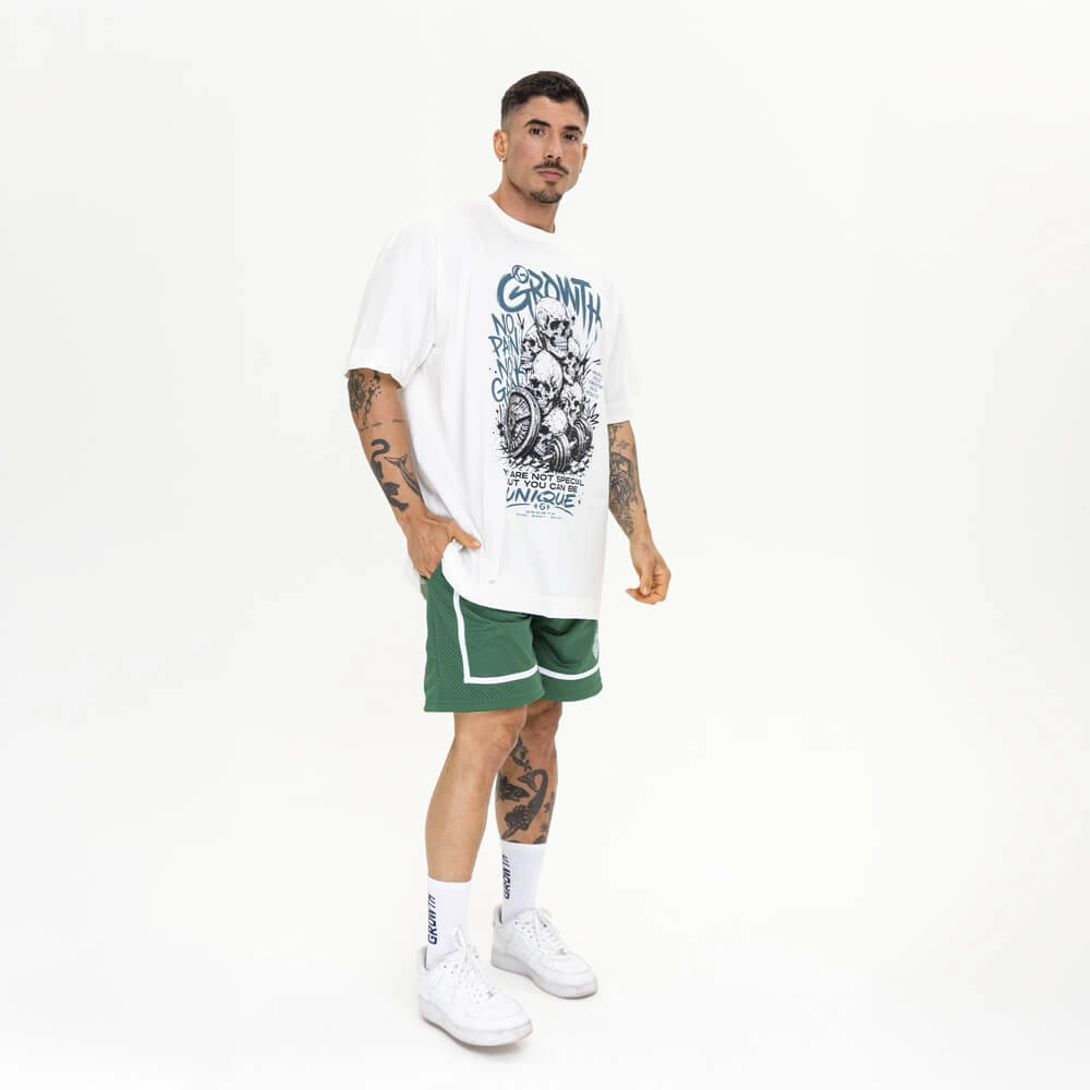 Camiseta Growth Oversized Caveiras Off White